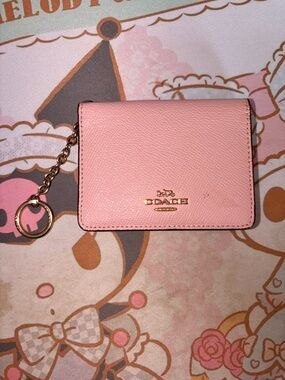 Coach Pink Keychain Wallet 💗